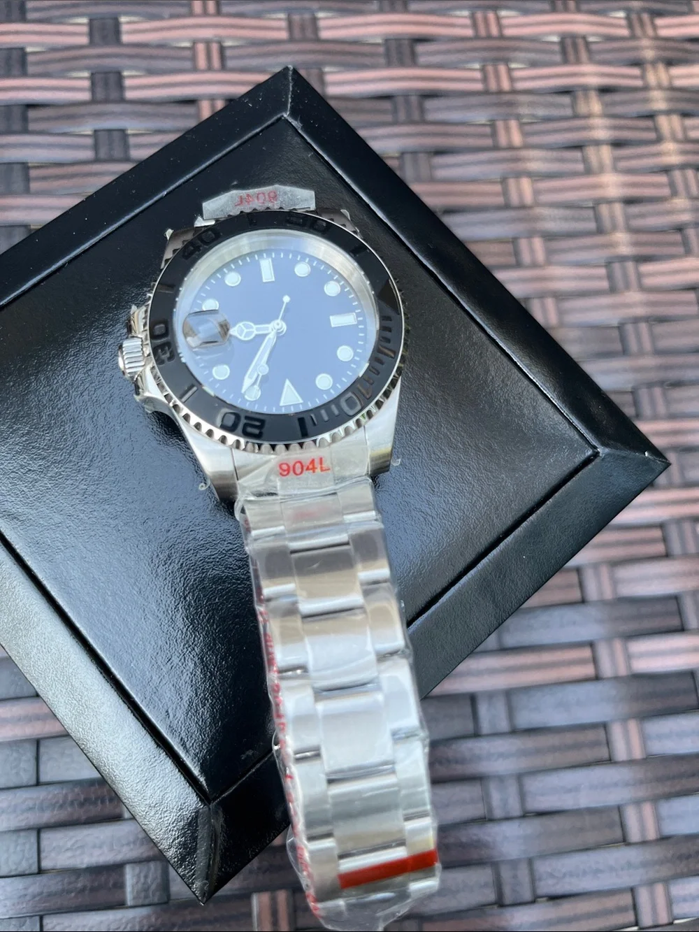 Stainless Steel Men's Dive Watch - Black Dial